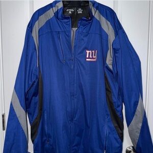 Antigua Men's NY Giants Zip Up Windbreaker Jacket